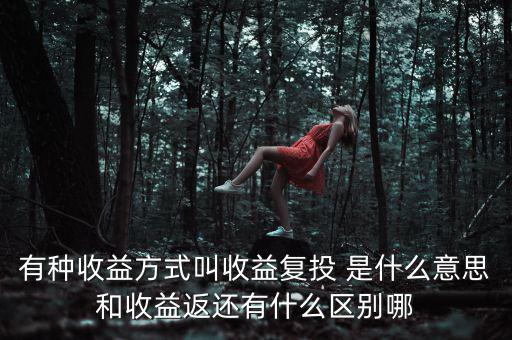 按月復(fù)投是什么意思，本息復(fù)投是什么意思