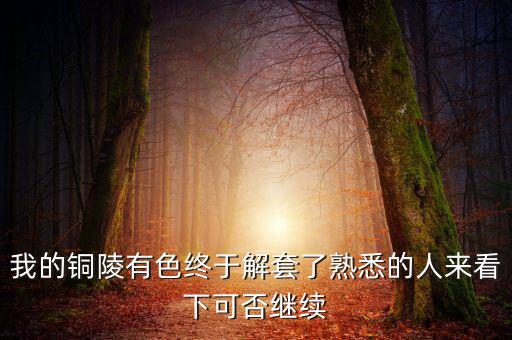 銅陵有色為什么停牌，銅陵有色停牌復(fù)牌后股價(jià)從10幾元到3元多