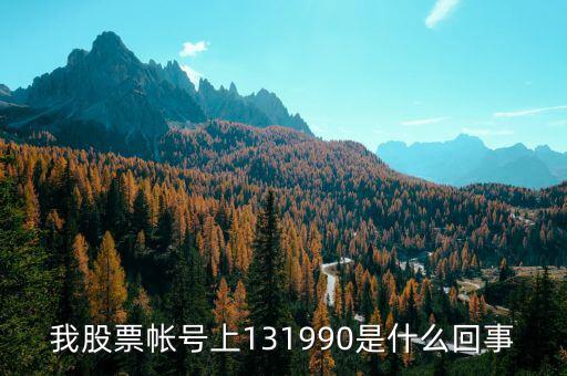 131990標準券是什么，本來輸入代碼131810結果成交以后卻是131990標準券盈虧比例