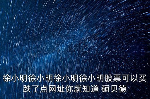 碩貝德是什么股，這個叫什么股