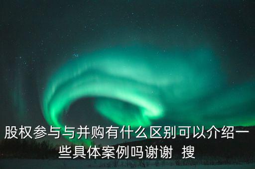 股權參與什么意思，參股是什么意思