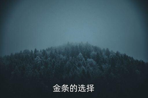 2O16什么金條保值，金條的選擇