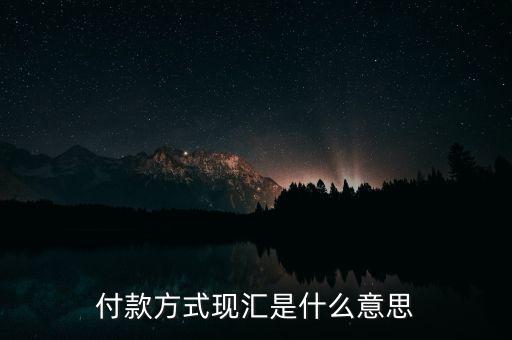 現(xiàn)匯金額是什么意思，招行自動還款中現(xiàn)匯是什么意思