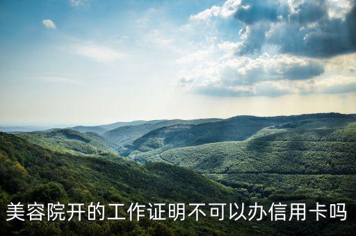 美容院為什么不能辦信用卡，為什么美容行業(yè)辦不了信用卡