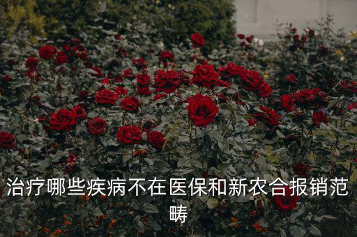 什么病不在醫(yī)保范圍，什么病不在報銷范圍
