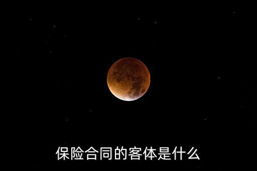 保險合同客體是什么意思，人身保險合同的客體具體是指什么