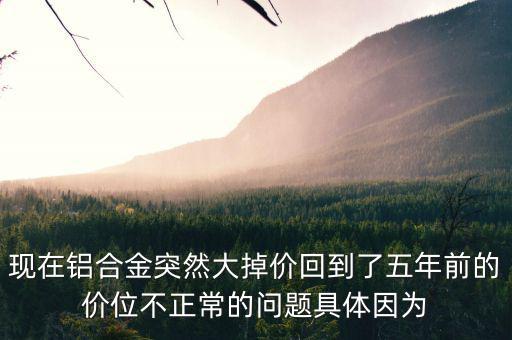 鋁為什么最近老跌價(jià)，今年鋁的價(jià)格為什么總是下跌