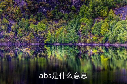 abs發(fā)行是什么意思，abs是什么意思