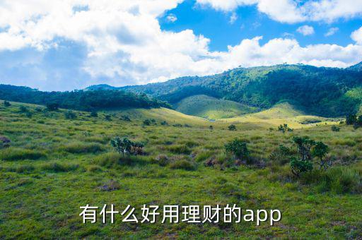 有什么好用理財?shù)腶pp