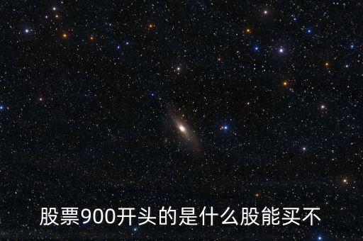 股票900開(kāi)頭的是什么股能買不