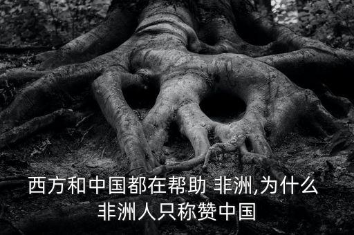 西方和中國(guó)都在幫助 非洲,為什么 非洲人只稱(chēng)贊中國(guó)