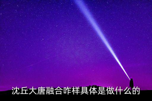 大唐融合是干什么的，沈丘大唐融合咋樣具體是做什么的
