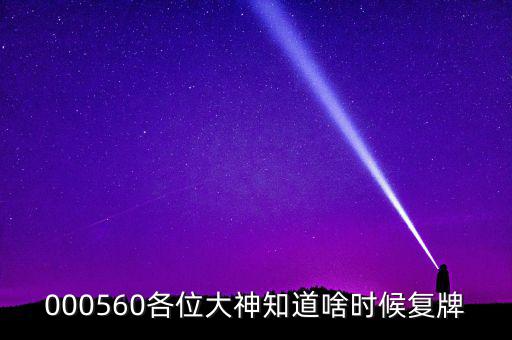 華東數(shù)控什么時(shí)候復(fù)牌，000560各位大神知道啥時(shí)候復(fù)牌
