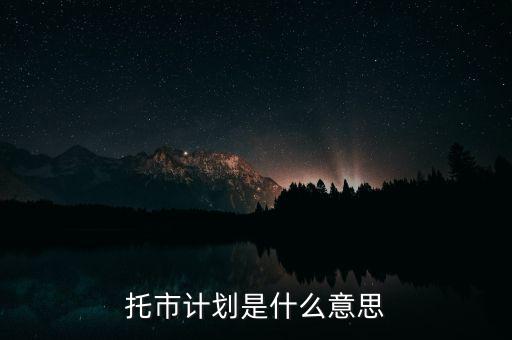 托市糧什么意思，托市計(jì)劃是什么意思
