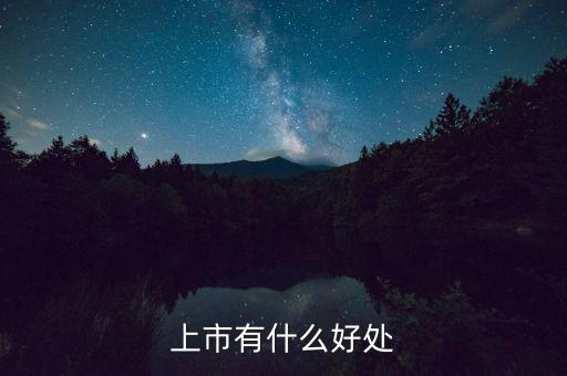 上市有什么好處，上市公司有什么好處