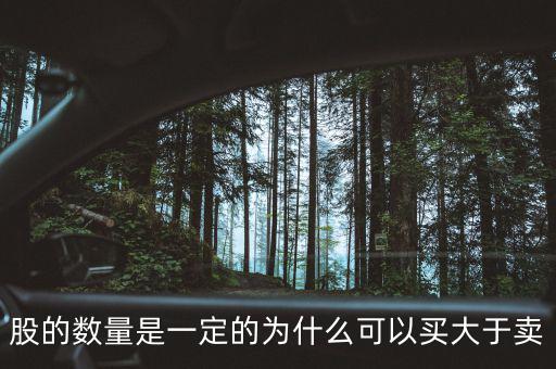 為什么可以買超過(guò)100萬(wàn)股，股的數(shù)量是一定的為什么可以買大于賣