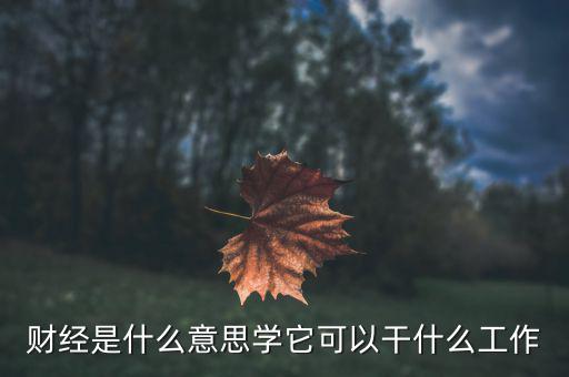 財(cái)經(jīng)是學(xué)什么的，財(cái)經(jīng)大學(xué)是學(xué)什么的