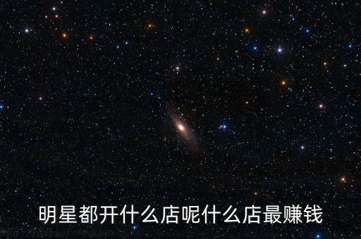 明星都投資什么，明星都開什么店呢什么店最賺錢