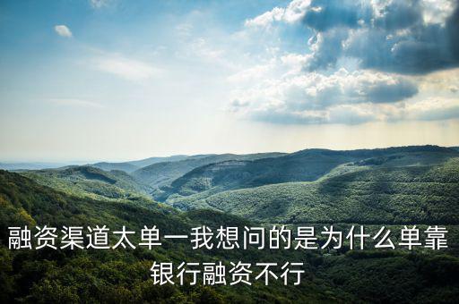 為什么不能單靠銀行融資，中國(guó)農(nóng)業(yè)銀行為啥不能簽約融資融券信用擔(dān)保賬戶