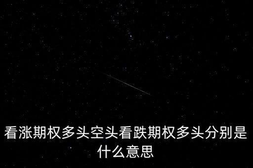 看跌期權(quán)是什么意思，看漲期權(quán)多頭空頭看跌期權(quán)多頭分別是什么意思