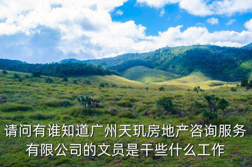 請(qǐng)問(wèn)有誰(shuí)知道廣州天璣房地產(chǎn)咨詢服務(wù)有限公司的文員是干些什么工作