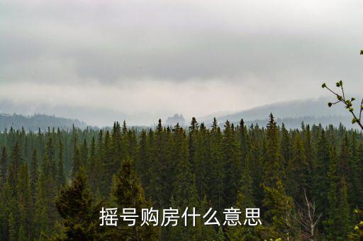 什么是搖號(hào)選房，買房搖號(hào)是什么意思