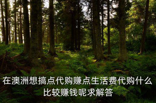 國(guó)外代購(gòu)什么利潤(rùn)大，代購(gòu)什么產(chǎn)品最賺錢