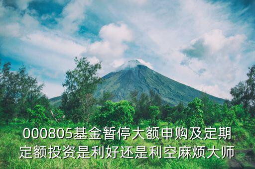 001815基金為什么暫停，001719基金為什么暫停申購