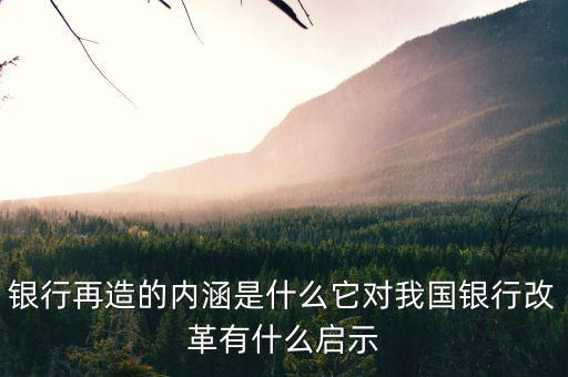 什么是銀行再造，銀行再造的內(nèi)涵是什么它對我國銀行改革有什么啟示