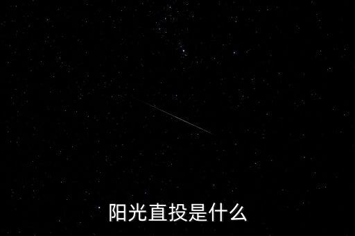 什么是陽光直投，陽光直投是什么