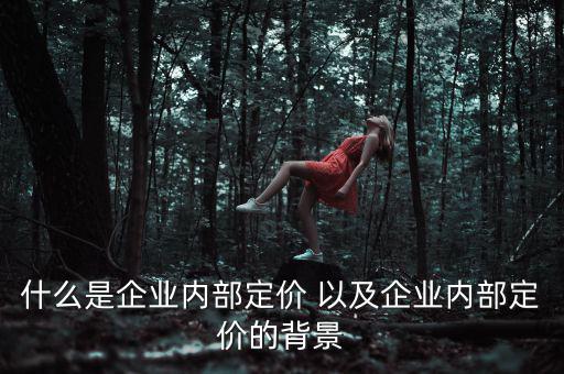 企業(yè)定價(jià)權(quán)表現(xiàn)于什么，什么是企業(yè)內(nèi)部定價(jià) 以及企業(yè)內(nèi)部定價(jià)的背景