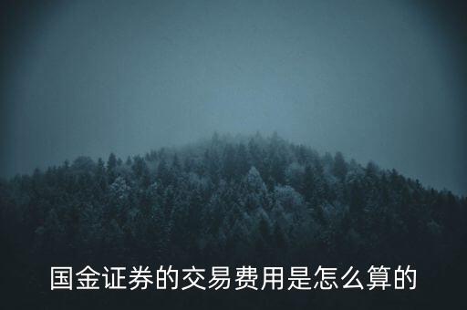 國金融資開倉費(fèi)用是什么，國金證券的交易費(fèi)用是怎么算的