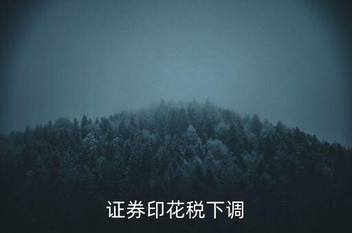 證券印花稅什么時(shí)候調(diào)整，印花稅何時(shí)調(diào)減