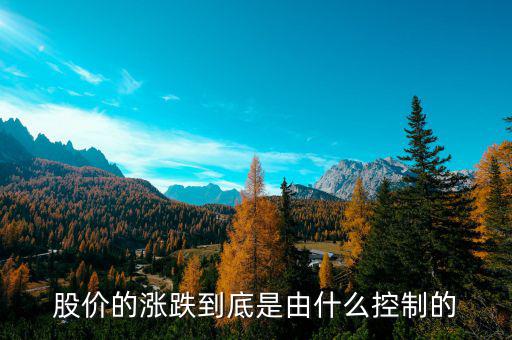 是什么控制了中國(guó)股市，是什么在操縱股市的大盤(pán)