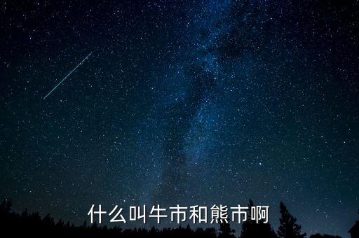 熊市和牛市是什么意思，什么叫牛市和熊市啊