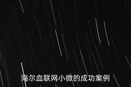 什么海爾小微，海爾小微公司簽合同沒有海爾倆字