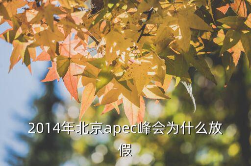 為什么apec要放假，APEC黃金周為何要放假