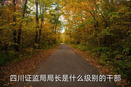 證監(jiān)會(huì)主席是什么級(jí)別，四川證監(jiān)局局長(zhǎng)是什么級(jí)別的干部