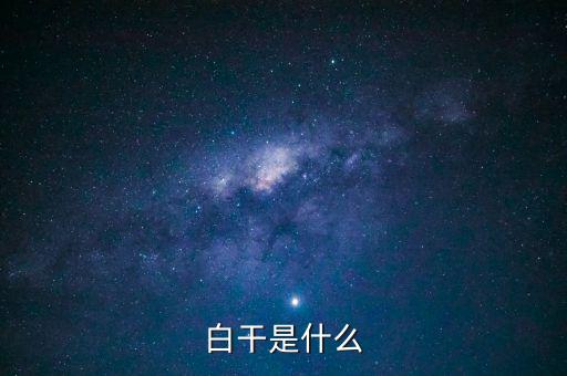 白干酒是什么，老白干酒是什么酒