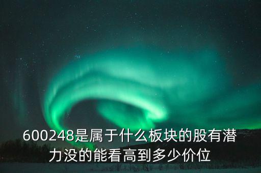川儀股份是什么板塊，600248是屬于什么板塊的股有潛力沒的能看高到多少價(jià)位