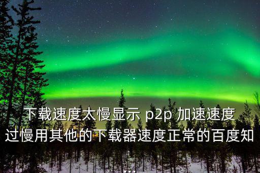 p2p怎么加速,學(xué)?；蛲瑢W(xué)用p2p終結(jié)者來(lái)網(wǎng)速應(yīng)該是這樣的