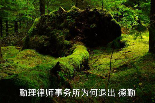 德勤法律怎么樣,勤律師事務所與德勤集團無關(guān)