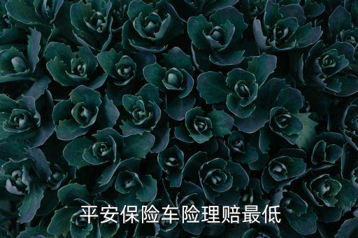  平安保險(xiǎn)車(chē)險(xiǎn)理賠最低