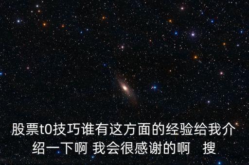 1操0的有什么技巧，股票t0技巧誰有這方面的經(jīng)驗(yàn)給我介紹一下啊 我會很感謝的啊   搜