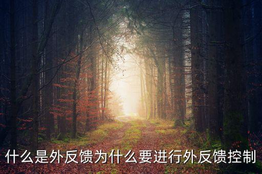 什么是機(jī)械外反饋，什么是外反饋為什么要進(jìn)行外反饋控制