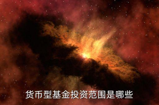 貨幣基金主要投資什么，貨幣型基金投資范圍是哪些