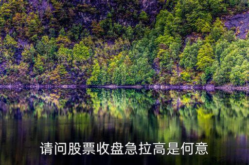 股票收盤拉漲什么意思，收盤上漲是什么意思