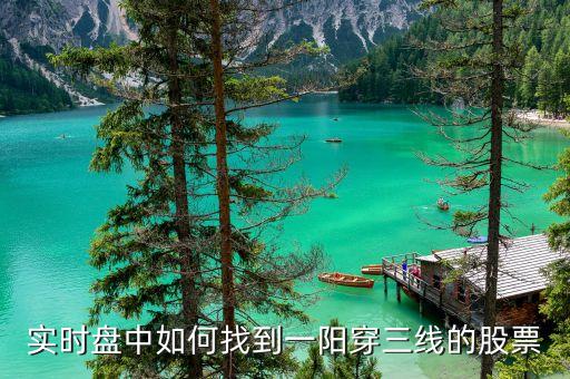 什么軟件能看到一陽(yáng)穿三線的股票，有沒(méi)有一款可以在三千只股票里找出一陽(yáng)穿三線的股票軟件