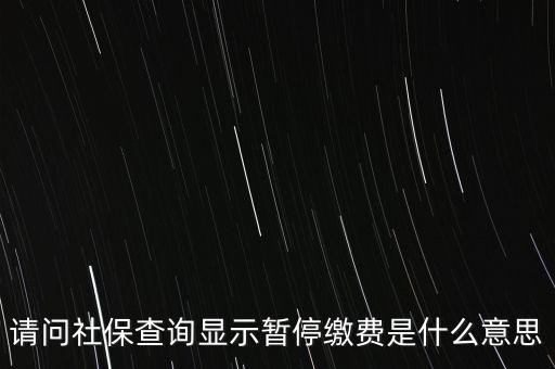 全國社?；饡和Ｊ裁匆馑?，社保停保是什么意思