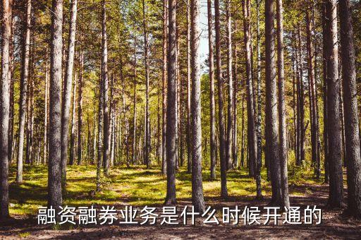 融資融券業(yè)務(wù)什么時(shí)候開始的，融資融券什么時(shí)候開始
